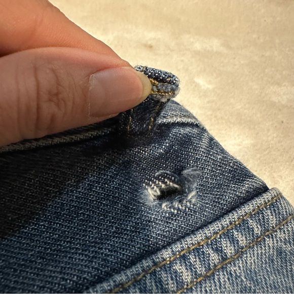 PacSun High Waist Boyfriend Patchwork Denim Jeans Size 22 - Picture 13 of 14